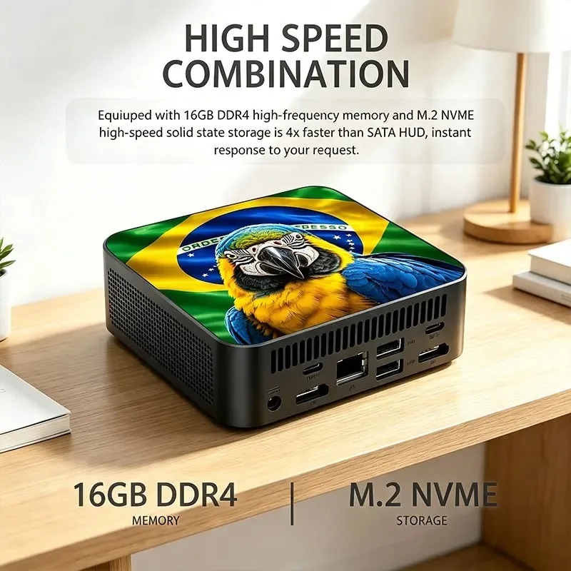 Mini PC Bandeira México Brasil - Pc Gaming Intel avaliação e preço