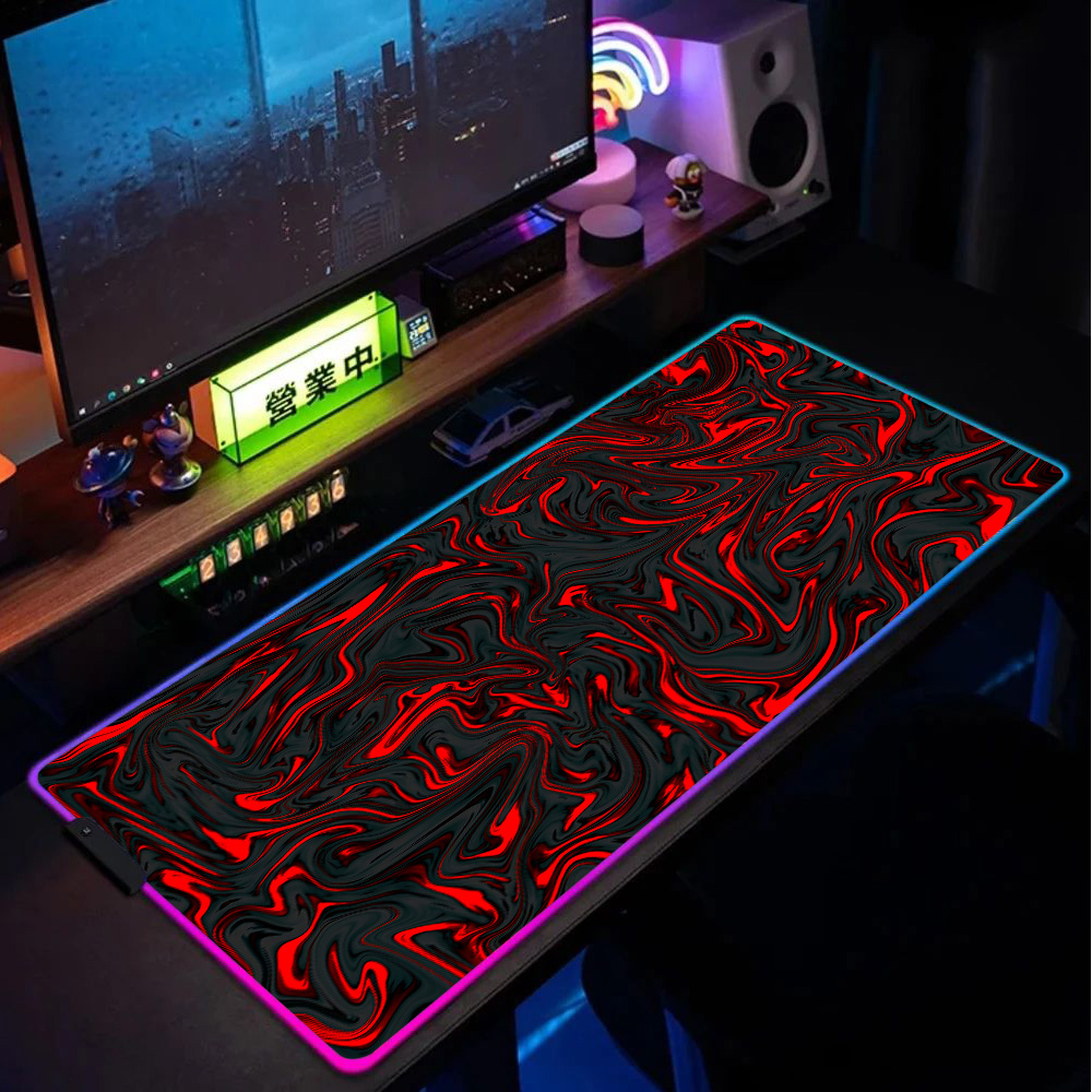Mousepad RGB com Textura de Má - Pc Gaming Liquid avaliação e preço