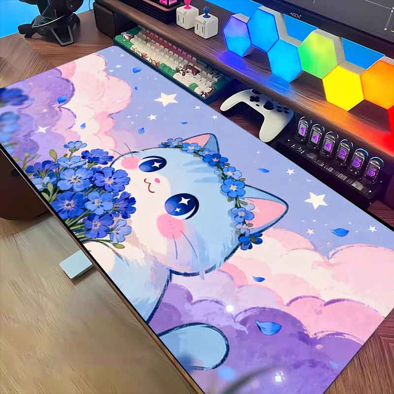 Mouse Pad Nuvem Rosa-Roxo 1pc, - Pc Gaming Pink avaliação e preço