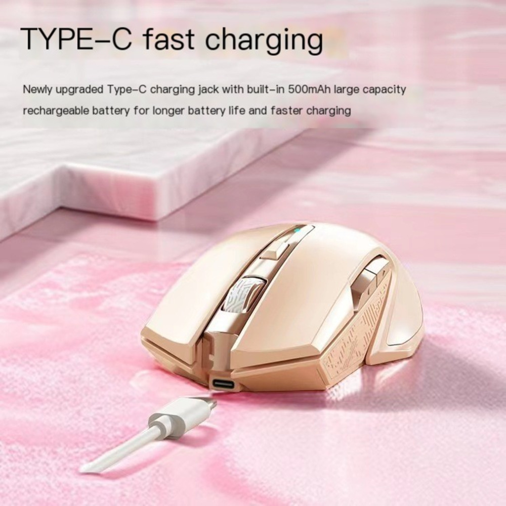 Rato rosa bonito sem fio, carr - Pc Gaming Pink avaliação e preço